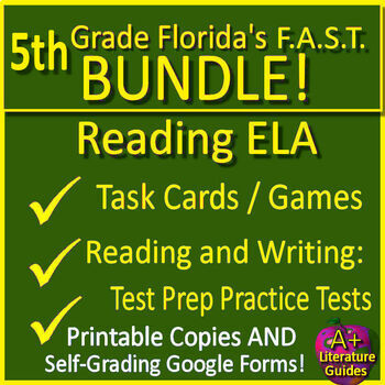 Preview of 5th Grade Florida BEST Standards ELA - PM3 Reading Practice Tests Florida FAST