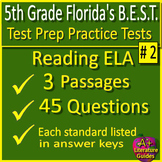 5th Grade Florida FAST PM3 Reading Practice Tests #2 Flori