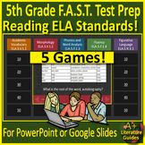 5th Grade Florida FAST ELA Reading Standards GAME SHOW BUN