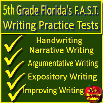 Preview of 5th Grade Florida FAST PM3 Writing Practice Tests Florida BEST Standards ELA