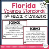 5th Grade Florida Science Standards I Can Statements