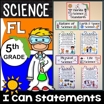 Preview of 5th Grade Florida Science Standards I Can Statements {Florida Standards NGSSS}