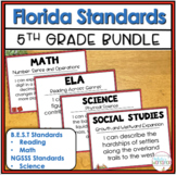 5th Grade Florida ELA, Math, Science, Social Studies Stand