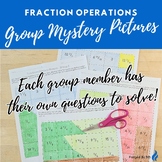 5th Grade Fraction Group Mystery Pictures - Color by Numbe