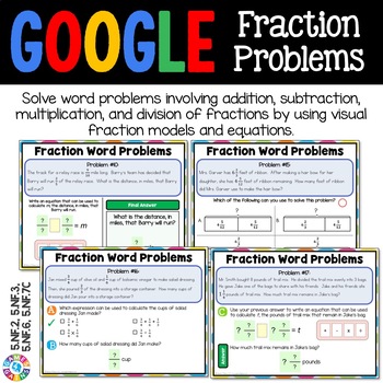 5th grade fraction word problems google classroom math 5nf2 5nf3