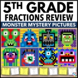 Fraction Color by Number Worksheets Review Add & Subtract 