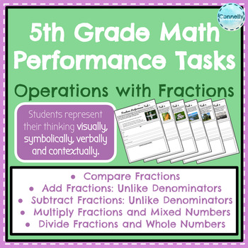 Preview of 5th Grade Fractions Performance Tasks