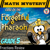 5th Grade Fractions Review - Math Mystery Fractions Game  