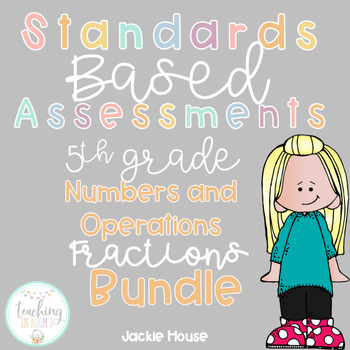 Preview of 5th Grade Fractions Test Printable & for Google Classroom