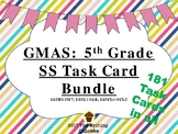 5th Grade GMAS Social Studies Task Cards Bundle (SS5H1-7; 