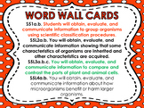 5th Grade GSE  Vocabulary Word Wall Cards S5L1, S5L2, S5L3