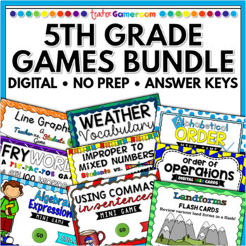 Preview of 5th Grade Games Bundle