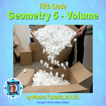 Preview of 5th Grade Geometry 5 - Volume Powerpoint Lesson