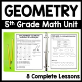Geometry Worksheets Bundle: 2D Geometric Shapes & Coordina