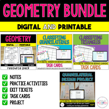 Preview of 5th Grade Geometry Bundle - Digital & Printable