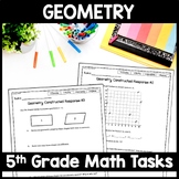 5th Grade Geometry Test Prep Constructed Response Practice