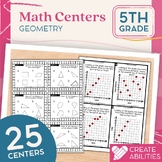 5th Grade Geometry Math Centers PDF and Digital