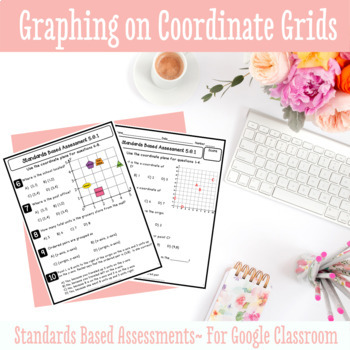 Preview of 5th Grade Geometry Math Test Bundle - For Google Classroom
