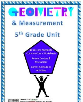Preview of 5th Grade Geometry & Measurement Unit