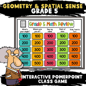 Preview of 5th Grade Geometry Review | Powerpoint Game