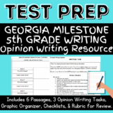 5th Grade Georgia Milestone Opinion Writing Texts and Prompts
