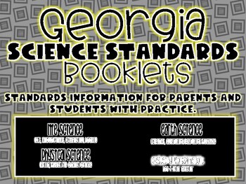 Preview of 5th Grade Georgia Milestones & Standards booklet