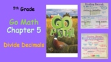 5th Grade Go Math Chapter 5 Lessons + Chapter 5 Review Bundle