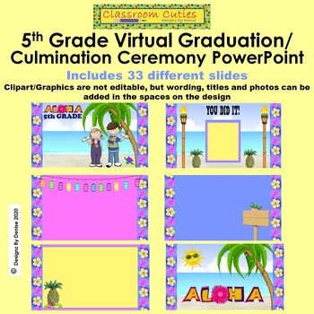 Preview of 5th Grade Graduation Culmination PowerPoint Slideshow