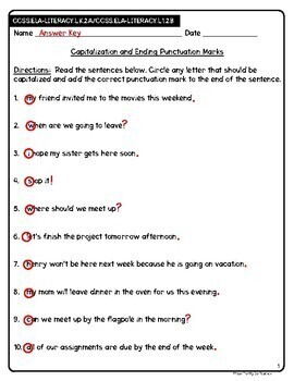 5th grade grammar assessment weekly tests standard based worksheets