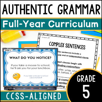 Preview of 5th Grade Grammar Curriculum - Lessons, Activities, & Assessments (70% OFF!)