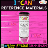 5th Grade Grammar Game | Reference Materials