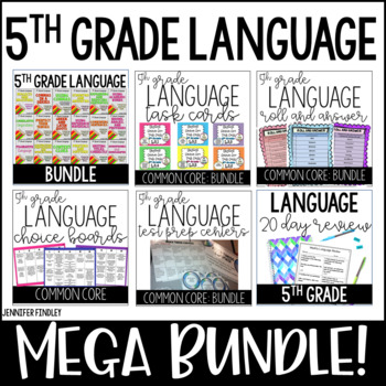 Preview of 5th Grade Grammar MEGA Bundle (CCSS Language Standards)