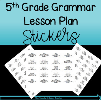 Preview of 5th Grade Grammar, Usage, and Mechanics Lesson Plans