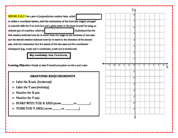 Preview of 5th Grade Graphing & Guided Notes Mini-Lesson