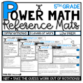 5th Grade Guided Math Mats Place Value Differentiated Work