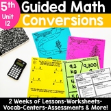 5th Grade Measurement Conversions - Activities Worksheets 