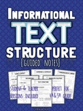 Informational Text Structures: 5th Grade Guided Notes