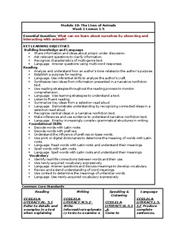 Preview of 5th Grade HMH Into Reading Module 10 Full Lesson Plans