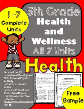 Preview of 5th Grade Health FREE / Sample