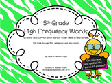 5th Grade High Frequency Reading and Spelling Words