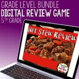 5th Grade Math Review Game Bundle - Hot Stew Review Game for Math