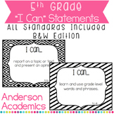 5th Grade "I Can" CCSS Statements Bundle: All Math/ELA Standards