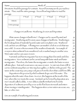 Fluency Passages 5th Grade Informational Science Sample Freebie By Lovin Life