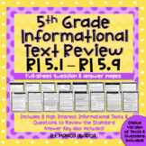 5th Grade Informational Text Review (RI5.1 - RI5.9)