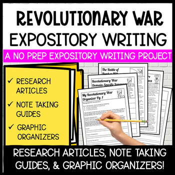 Preview of 5th Grade Informational Writing Project | Revolutionary War Expository Writing