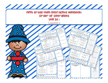 Preview of 5th Grade Interactive Math Notebook - Order of Operations Unit: Lesson 1