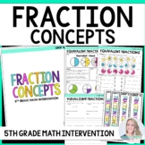 Fraction Concepts 5th Grade Math Intervention Unit