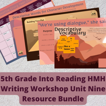Preview of 5th Grade Into Reading HMH Writing Workshop Unit 9 Imaginative Story Bundle
