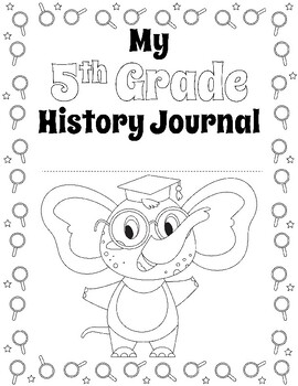 Preview of 5th Grade Journal Covers