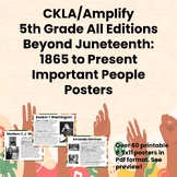 5th Grade Juneteenth Unit Civil Rights People Posters CKLA